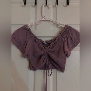 Fashion Nova - lilac cropped top